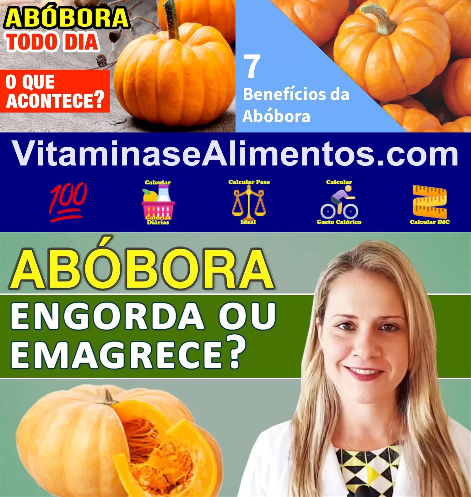 Valor Nutricional Abóbora