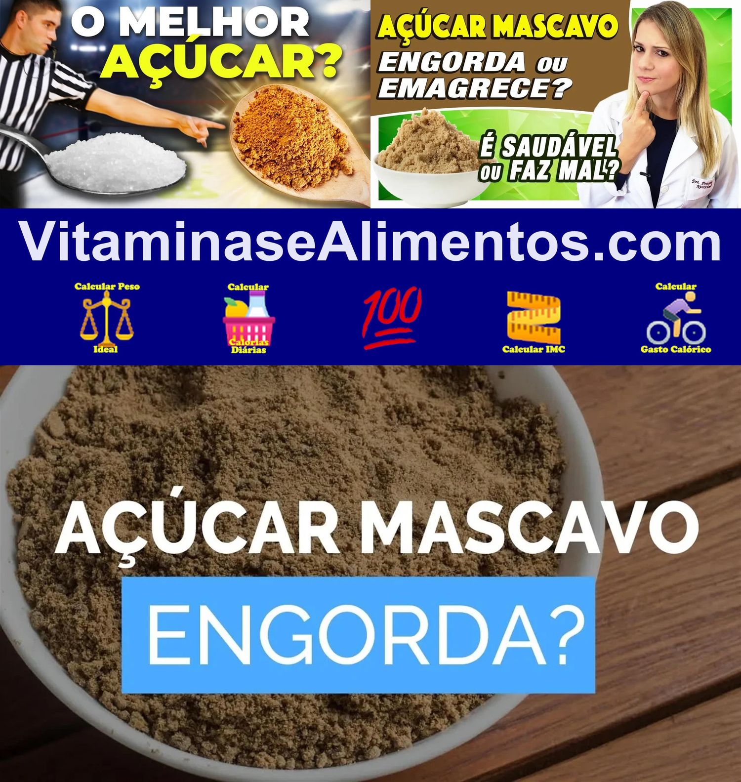 Valor Nutricional Açúcar mascavo