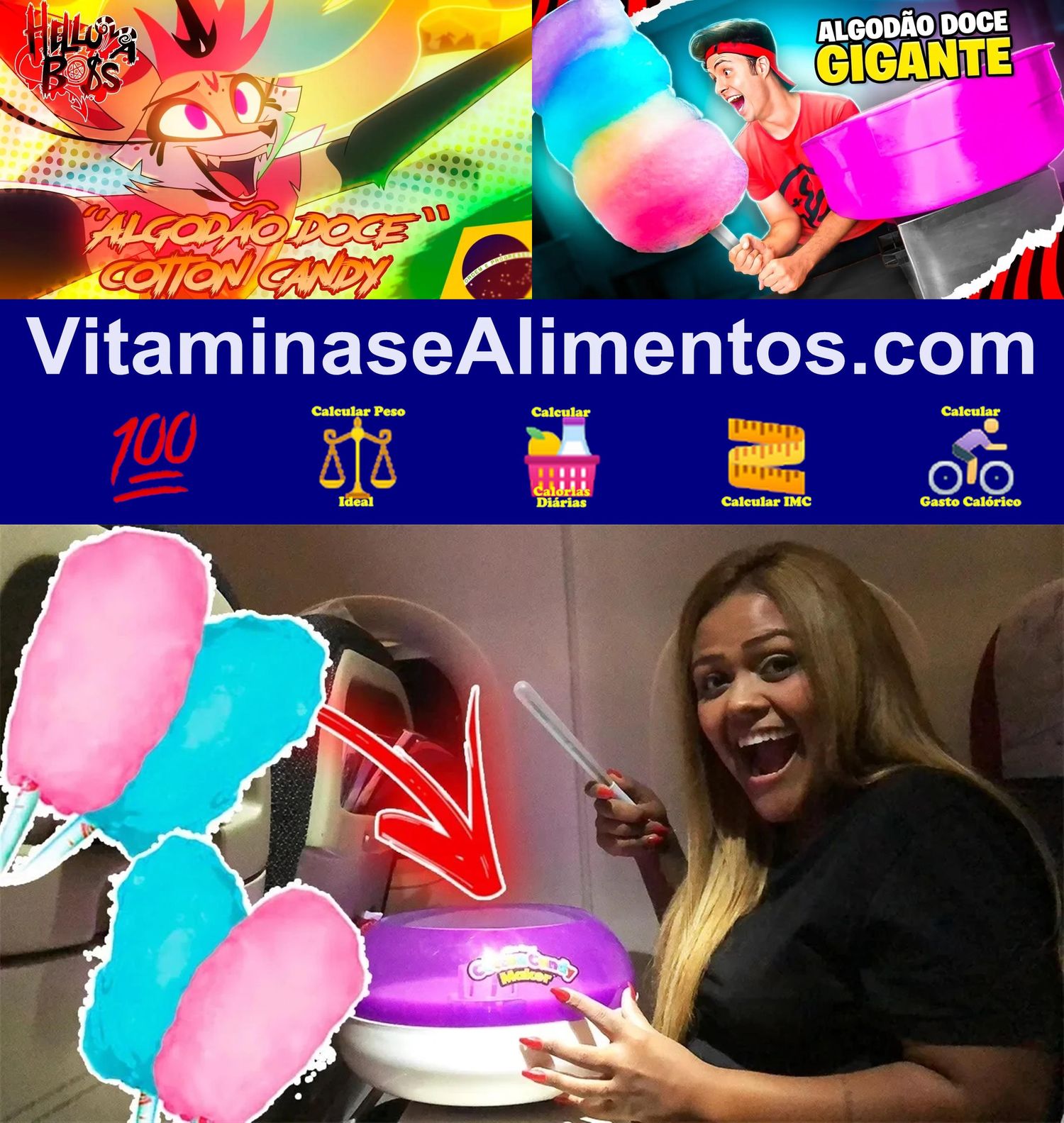 Valor Nutricional Algodão-doce