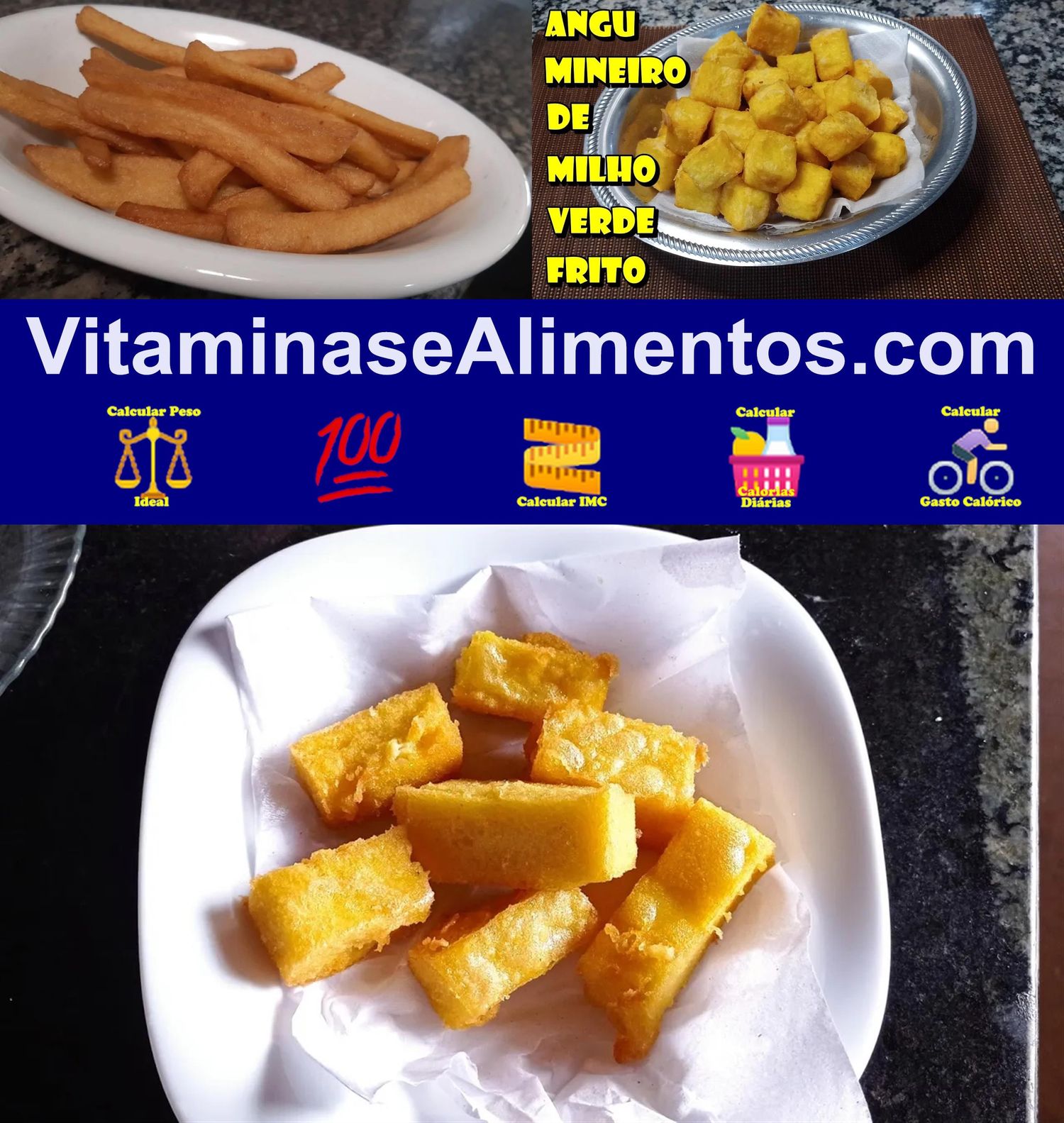 Valor Nutricional Angu frito