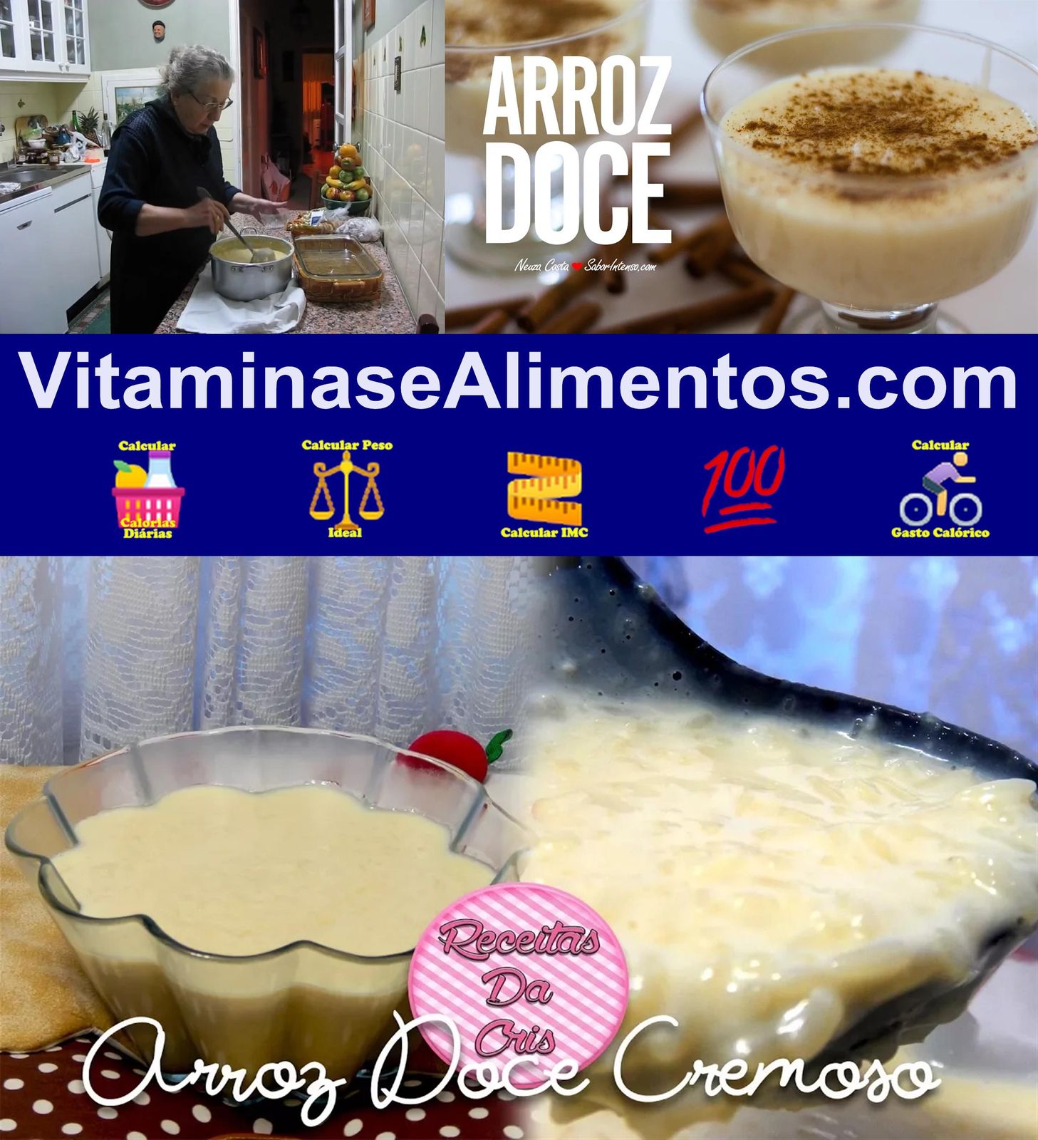 Valor Nutricional Arroz-doce