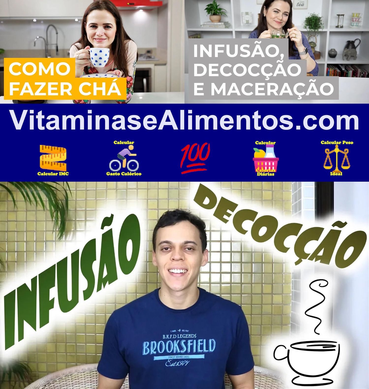 Valor Nutricional Bebida chá infusão eparema planta folha sem açúcar