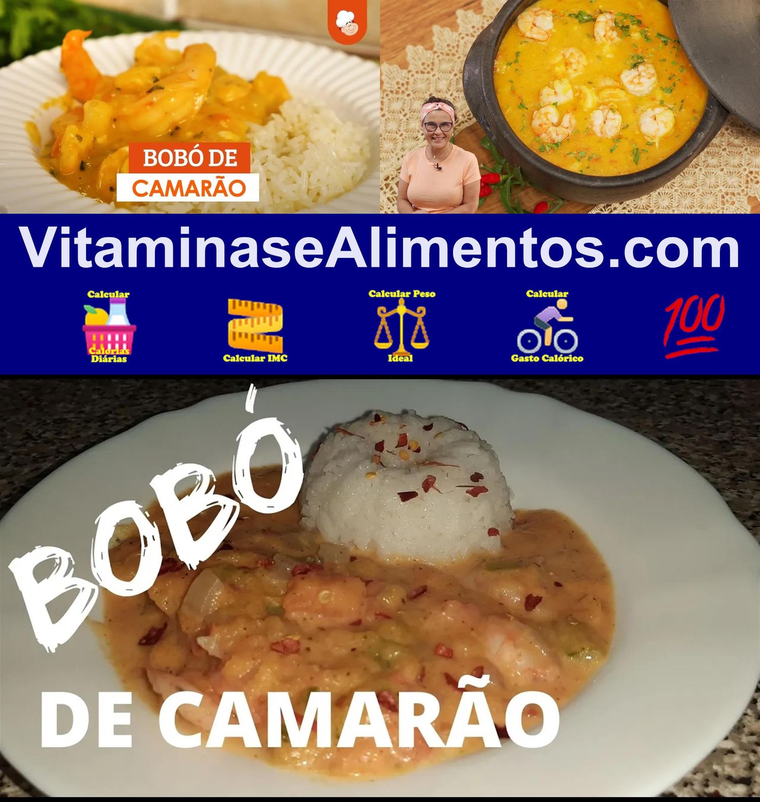 Valor Nutricional Bobó de camarão