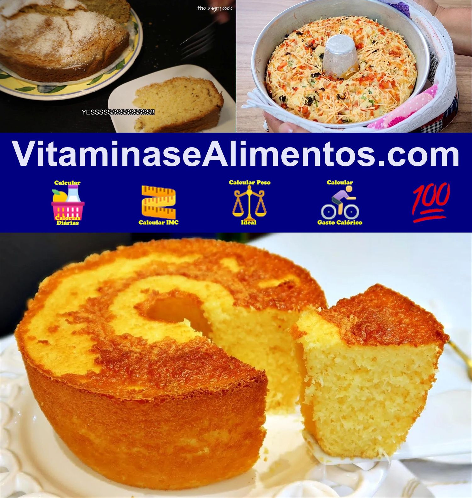 Valor Nutricional Bolo de arroz