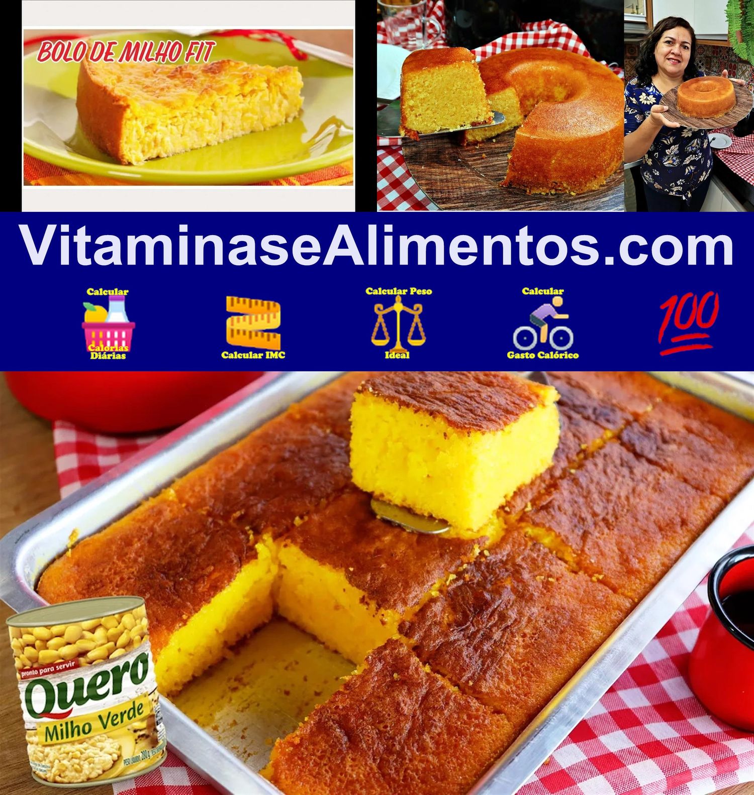 Valor Nutricional Bolo de milho