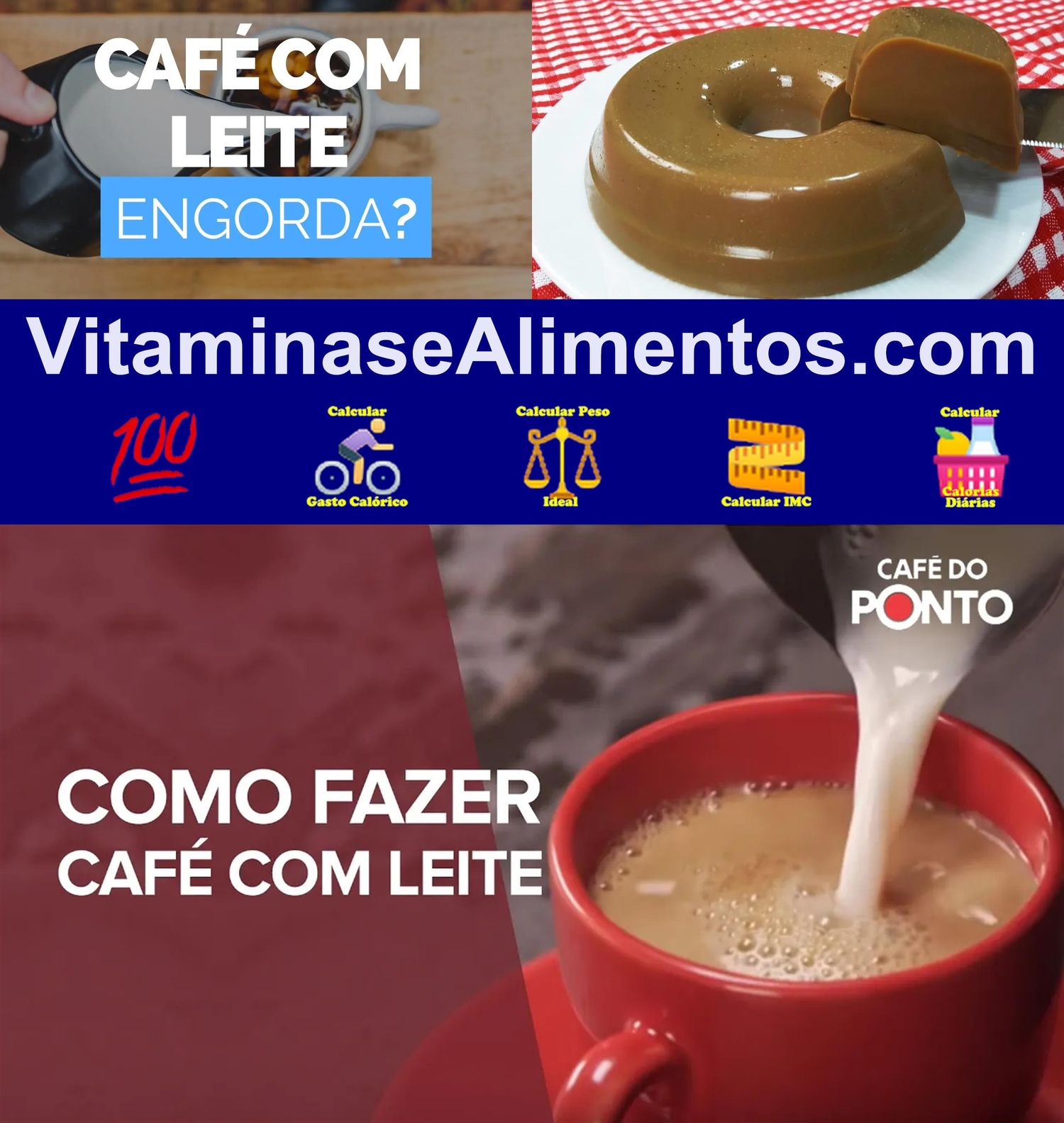 Valor Nutricional Café com leite