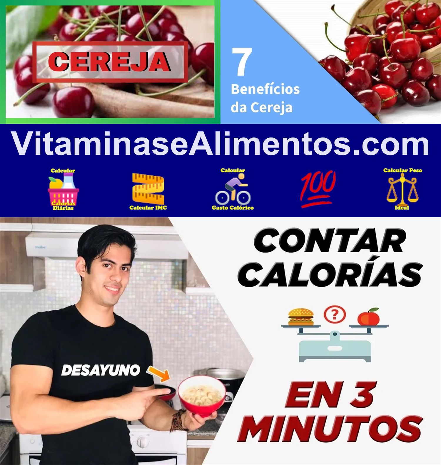 Valor Nutricional Cereja