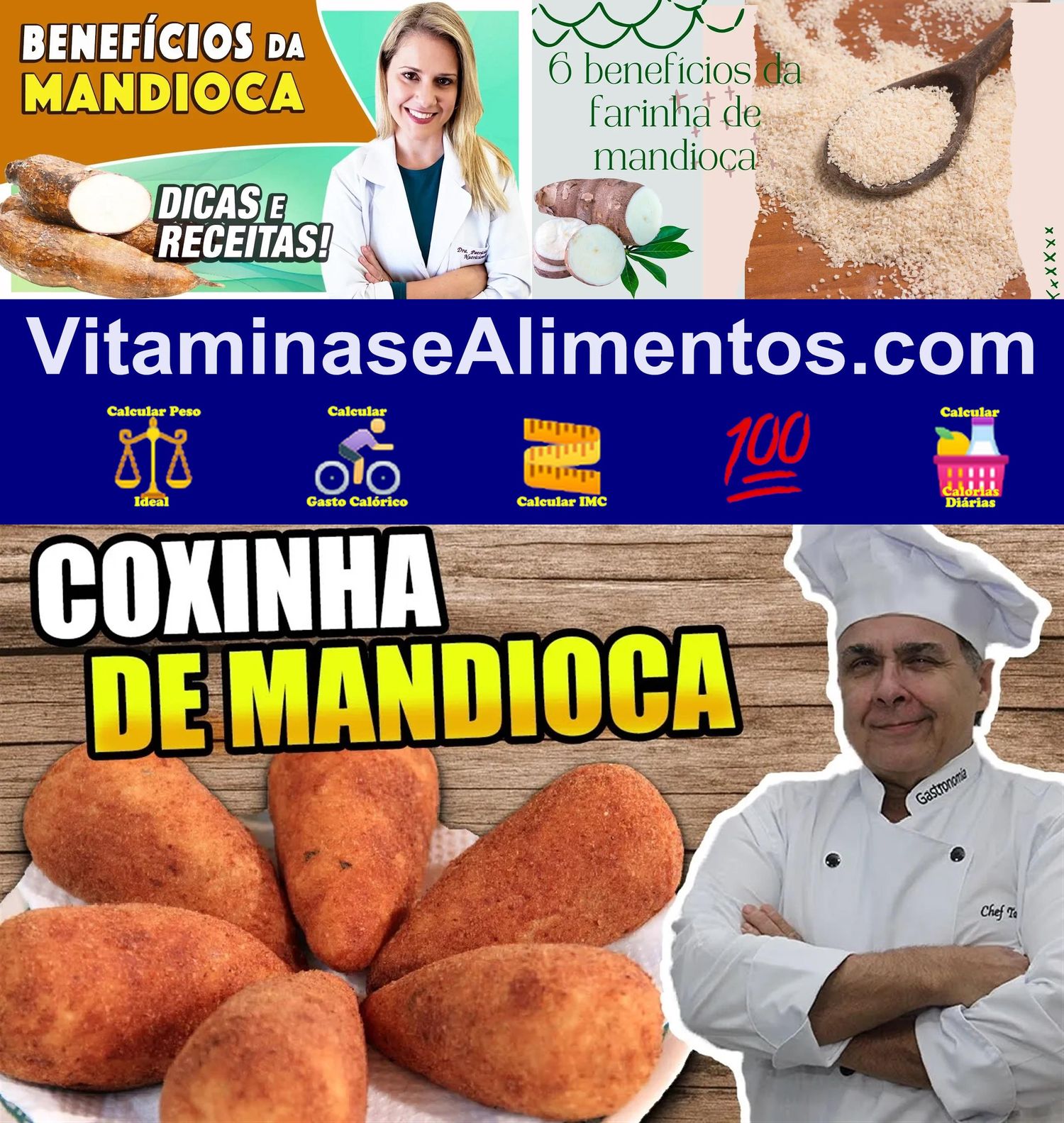 Valor Nutricional Farinha de mandioca