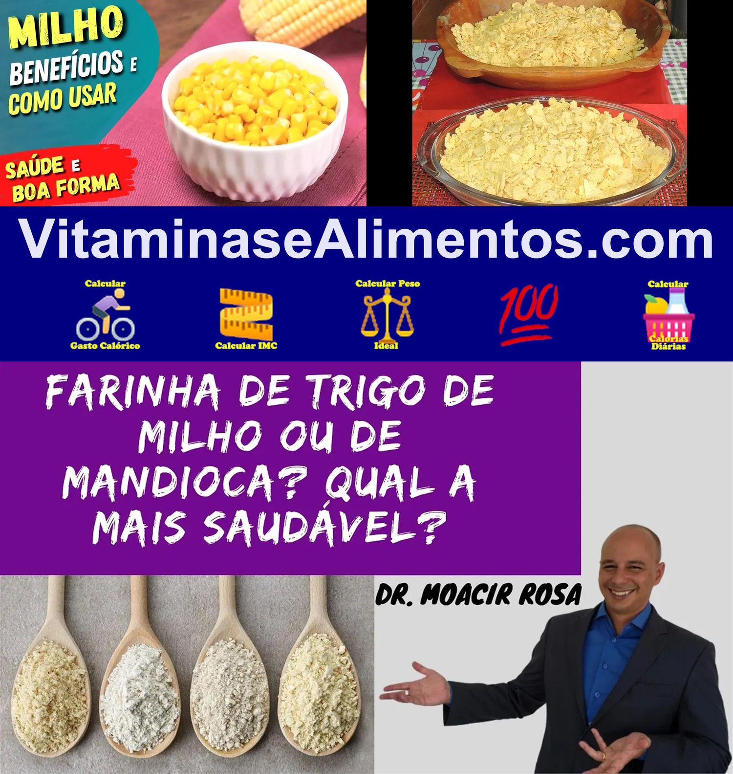 Valor Nutricional Farinha de milho