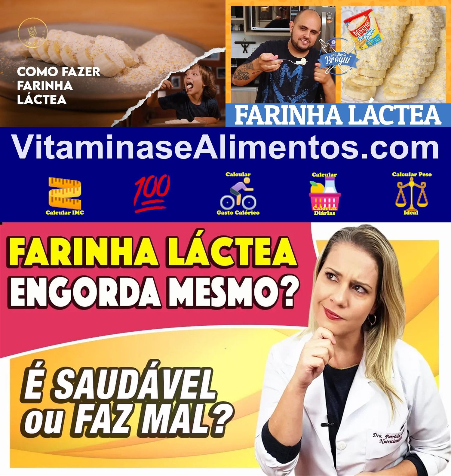 Valor Nutricional Farinha láctea