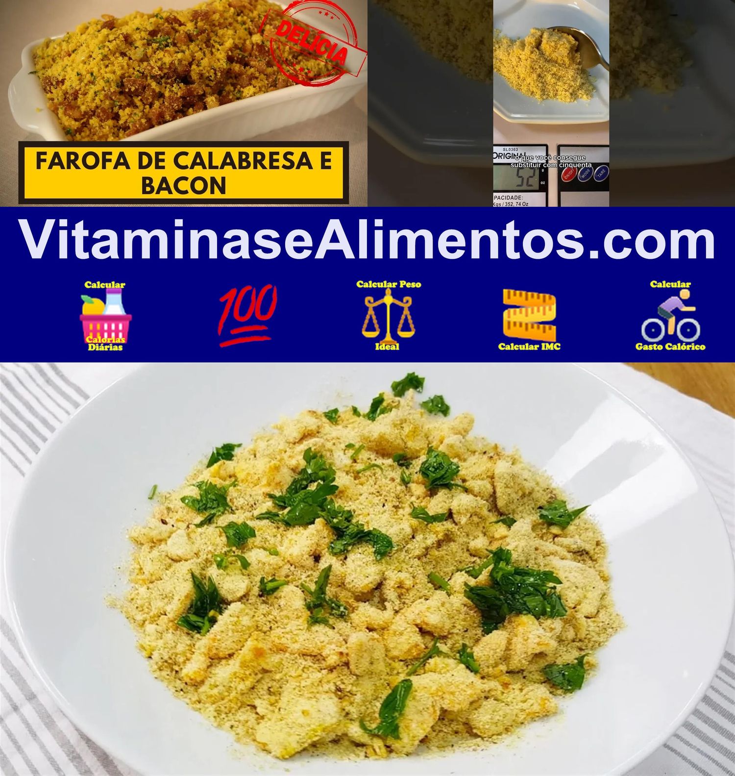 Valor Nutricional Farofa