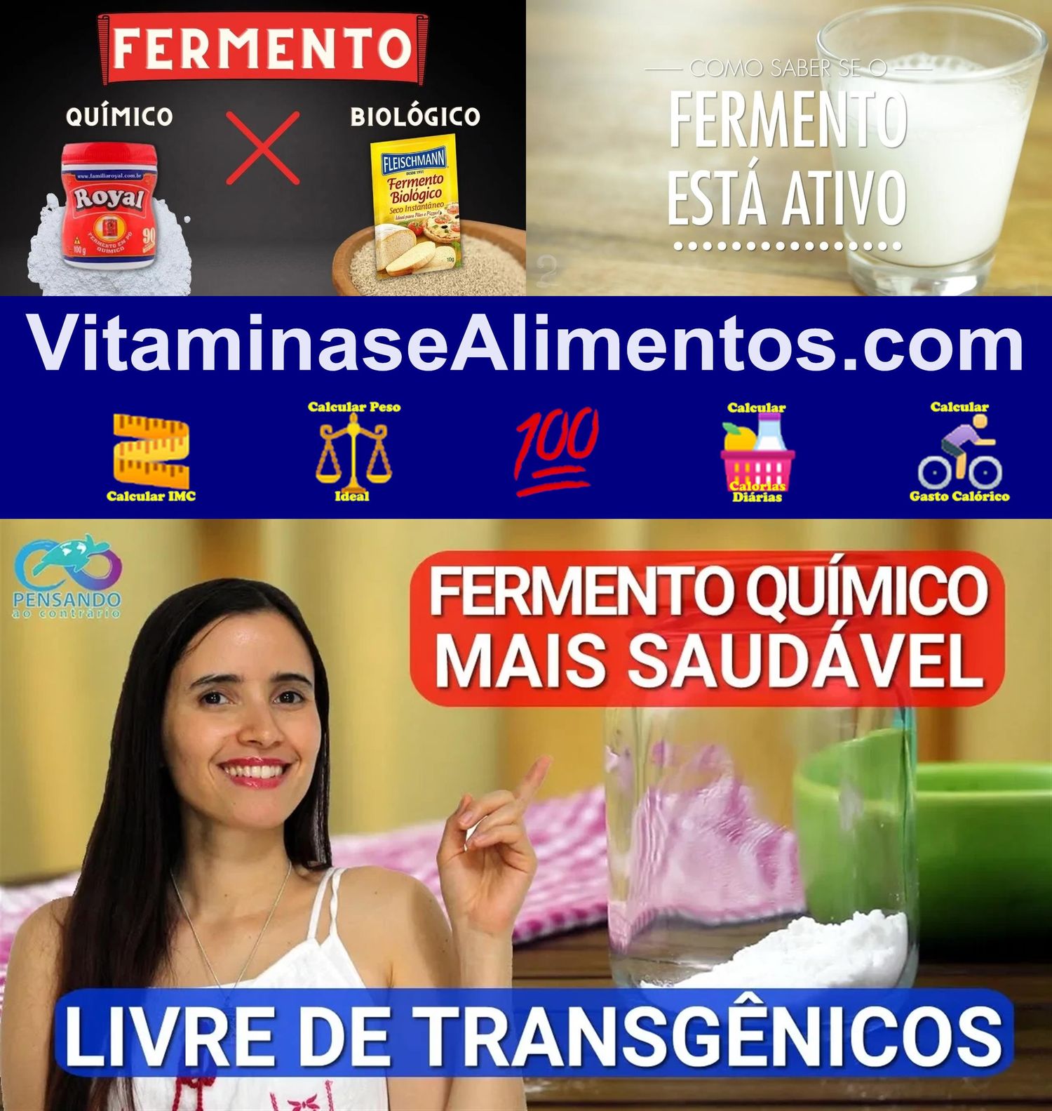 Valor Nutricional Fermento químico pó