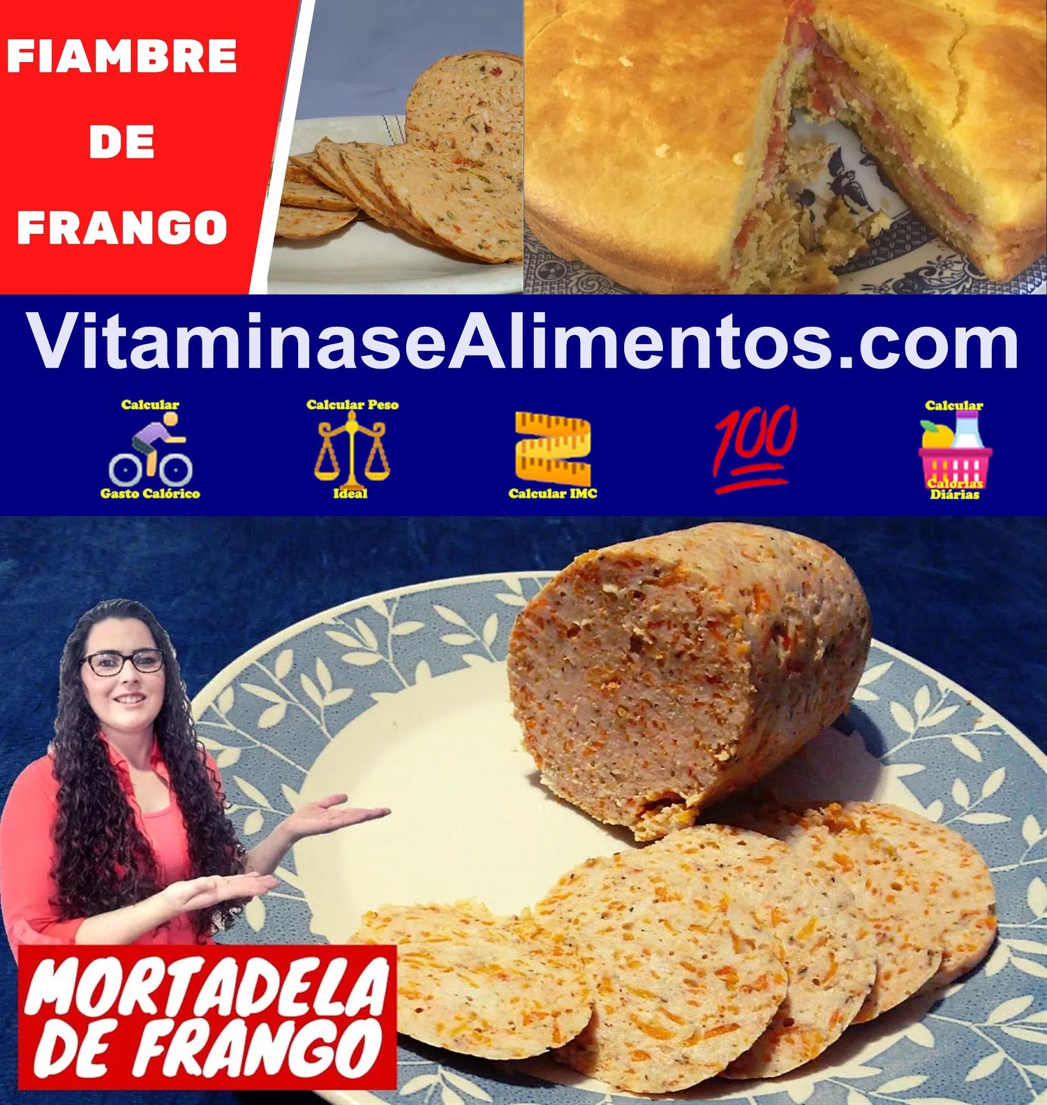 Valor Nutricional Fiambre frango (média de diferentes cortes)