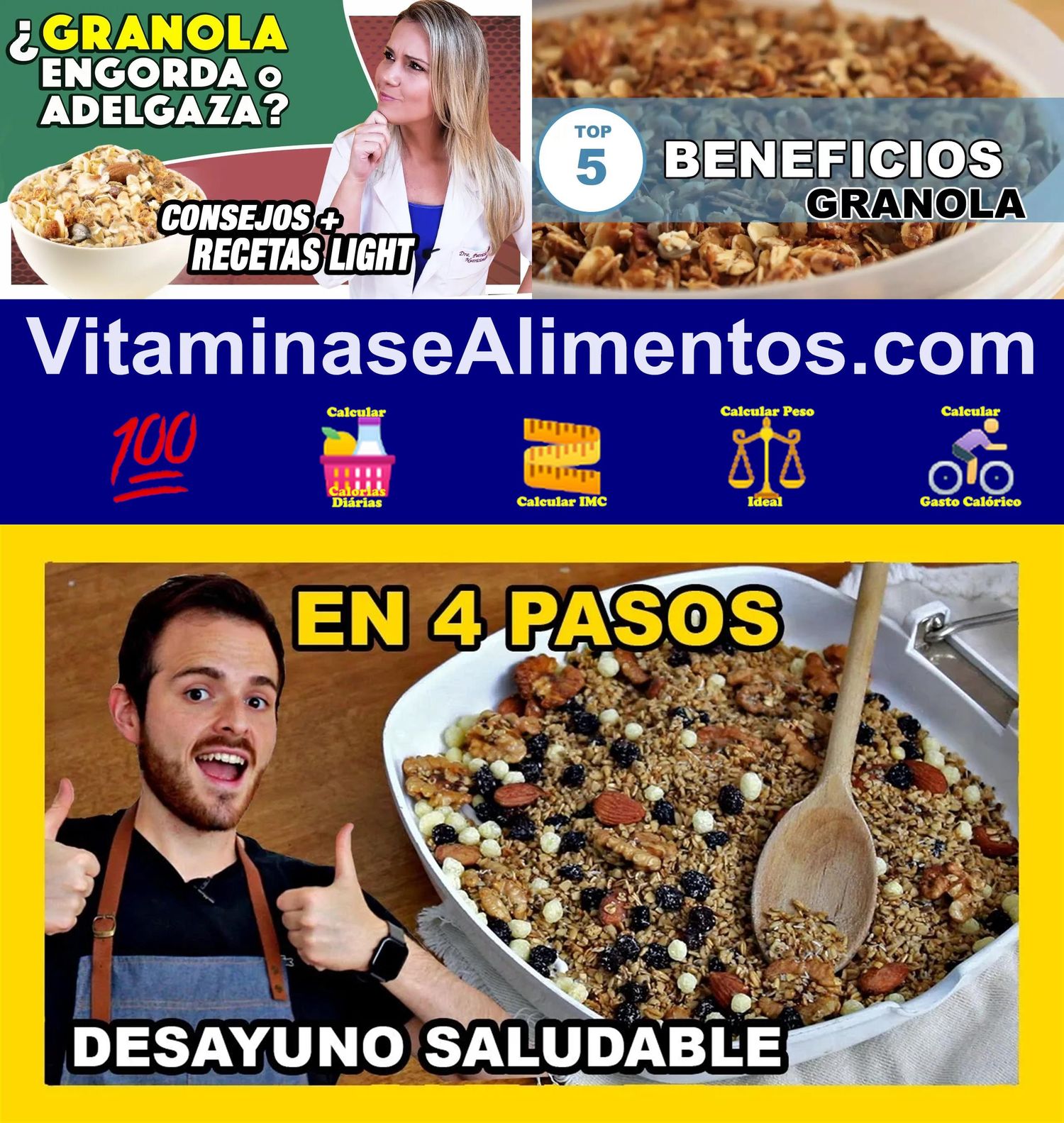 Valor Nutricional Granola