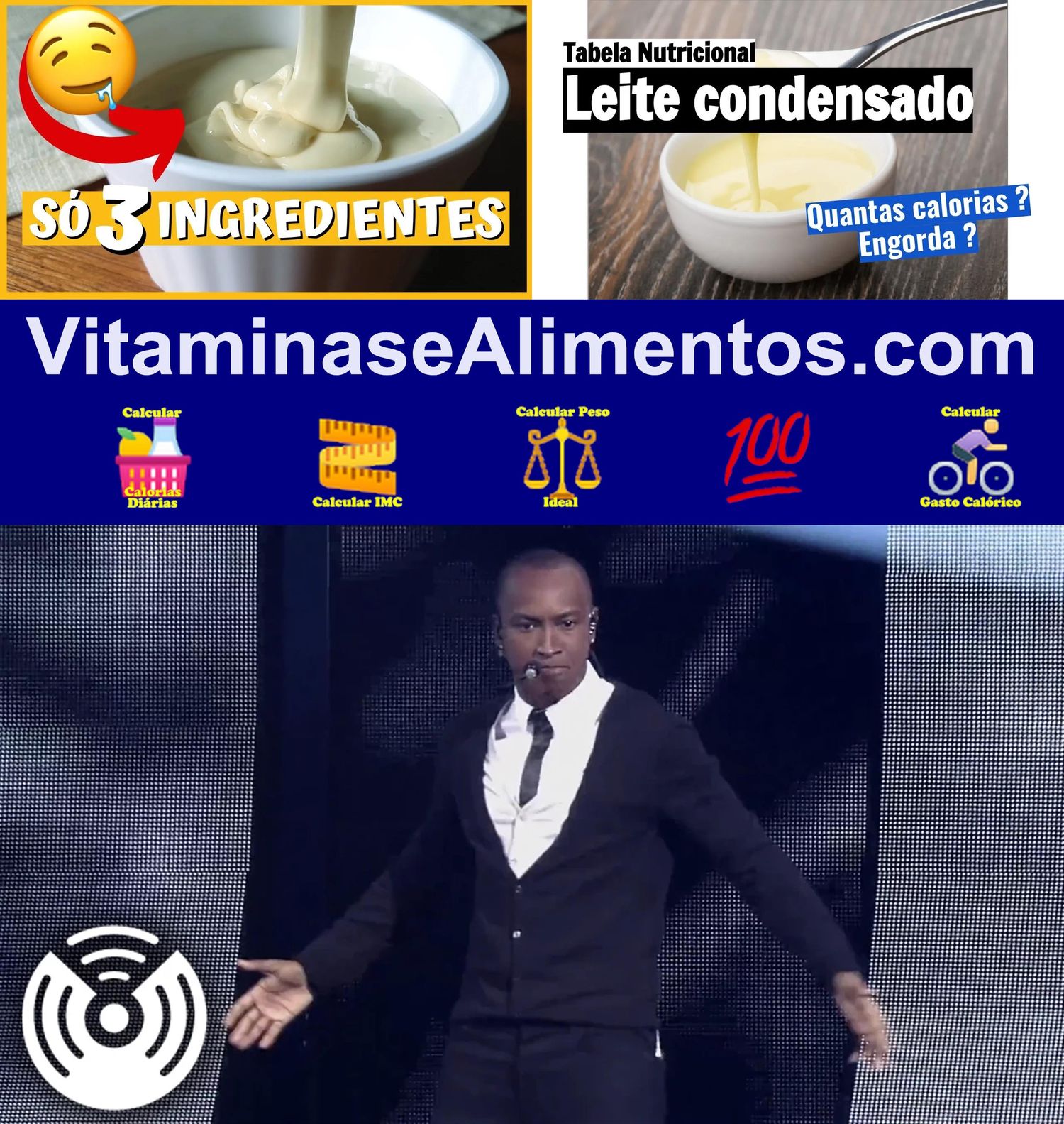 Valor Nutricional Leite condensado