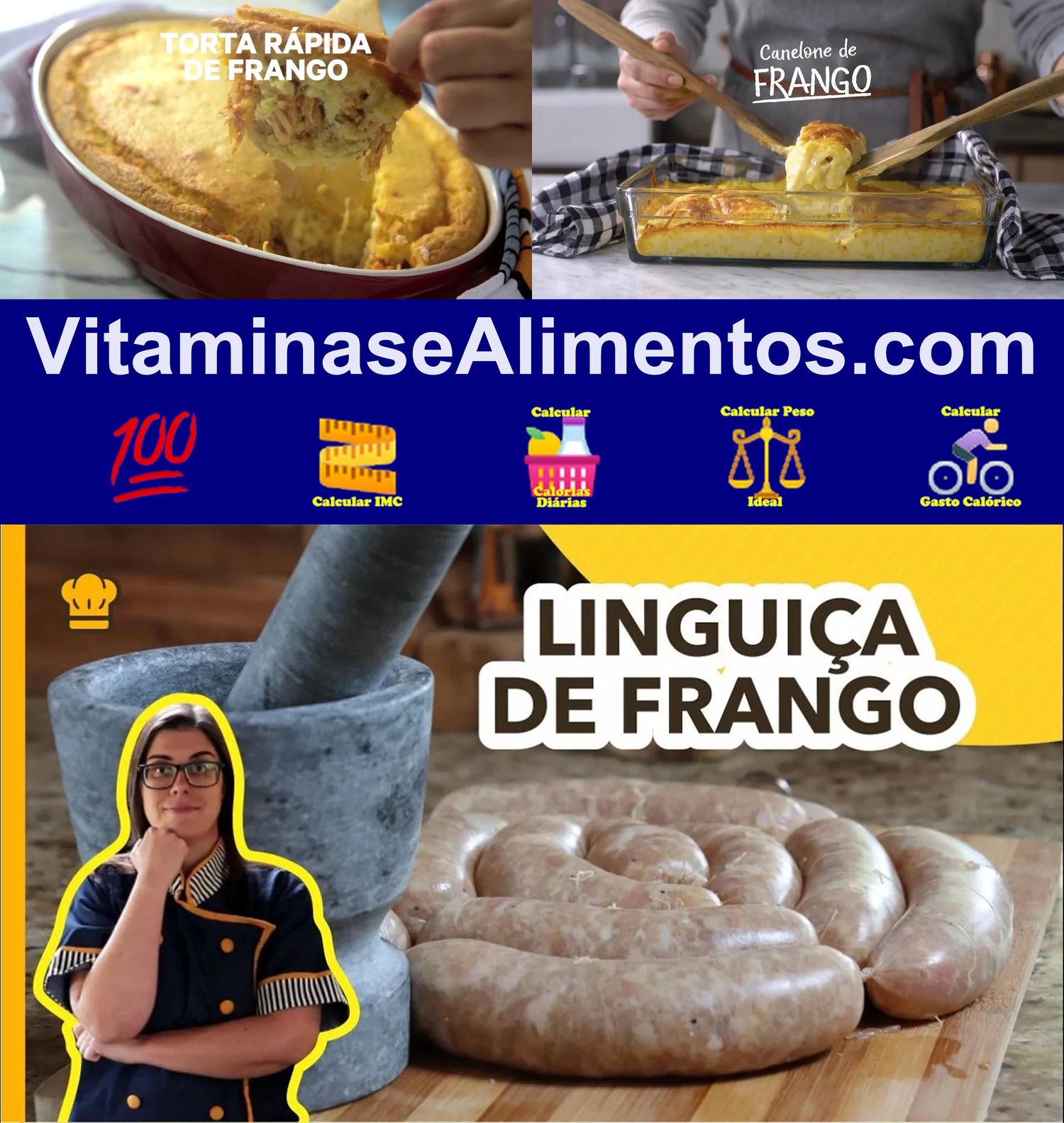 Valor Nutricional Linguiça frango crua Sadia