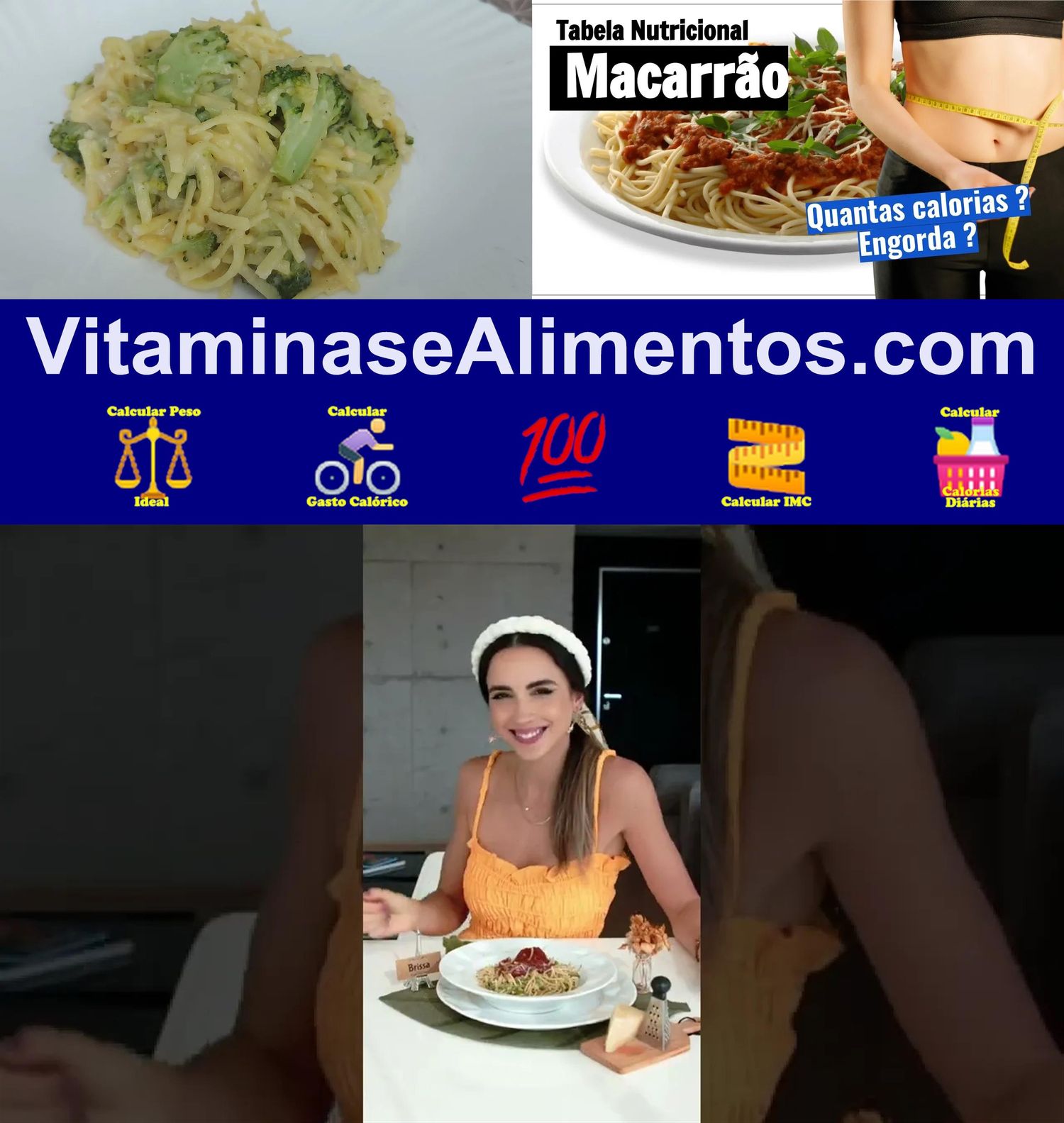 Valor Nutricional Macarrão