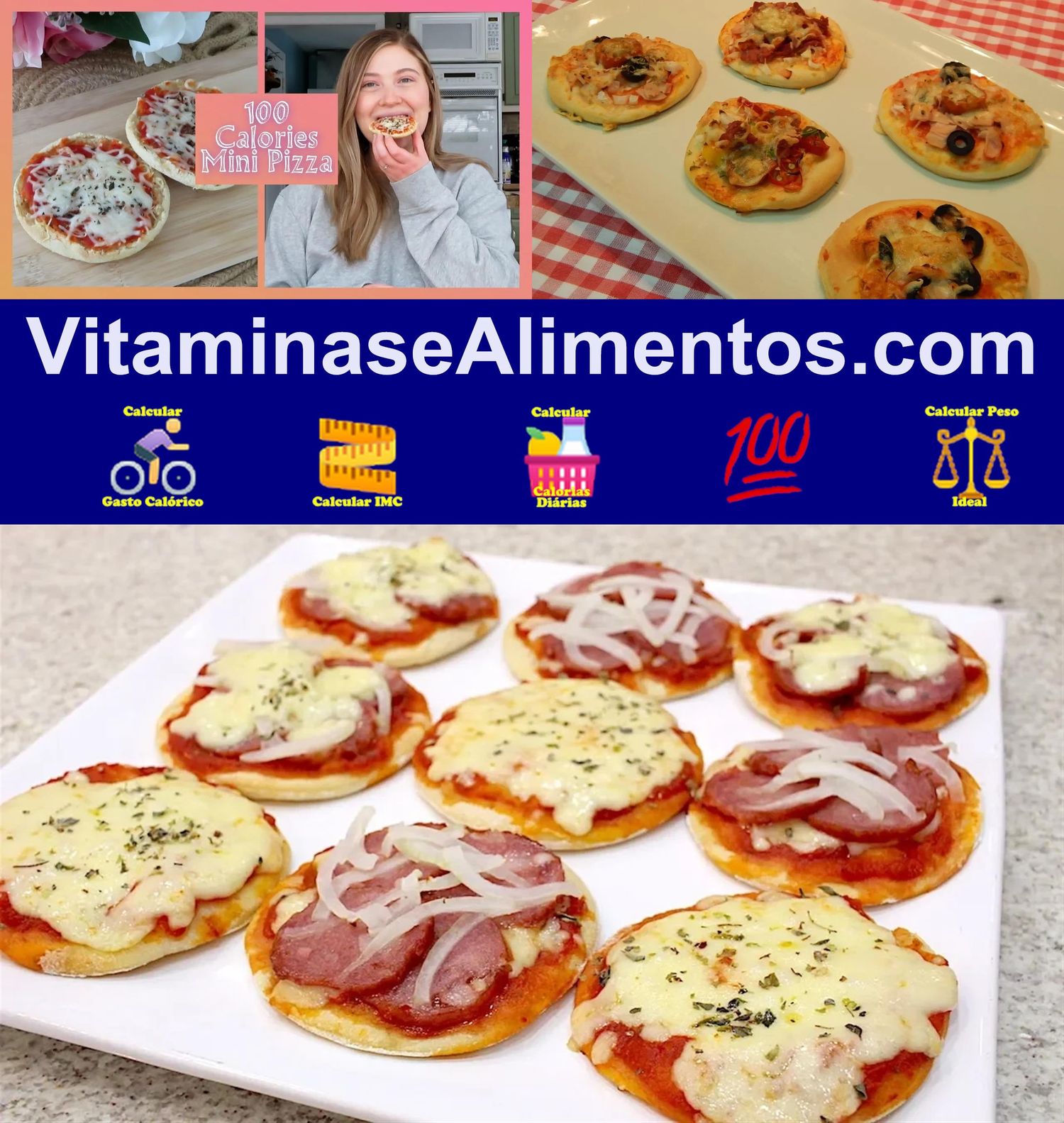 Valor Nutricional Mini pizza semipronta