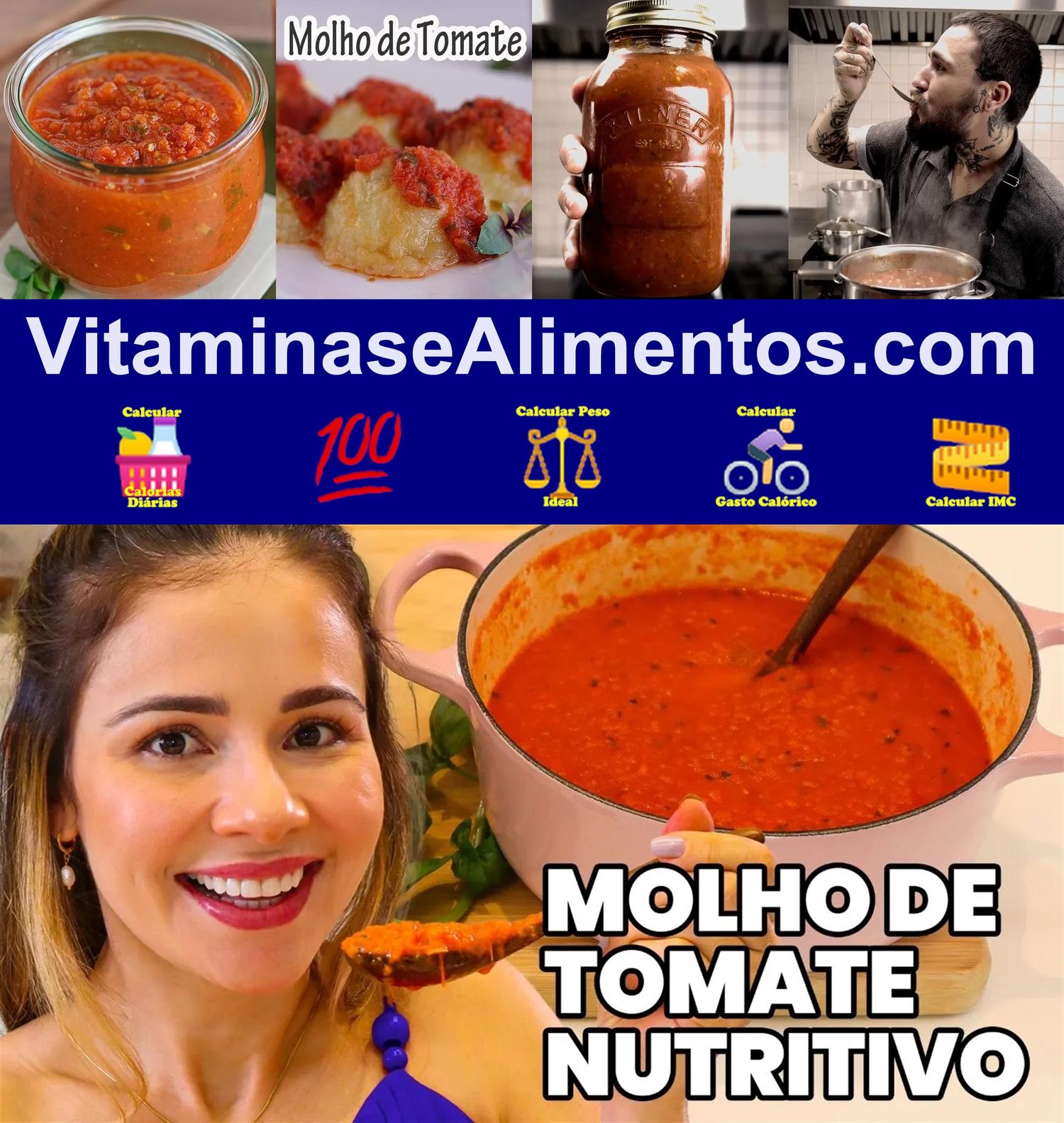 Valor Nutricional Molho de tomate