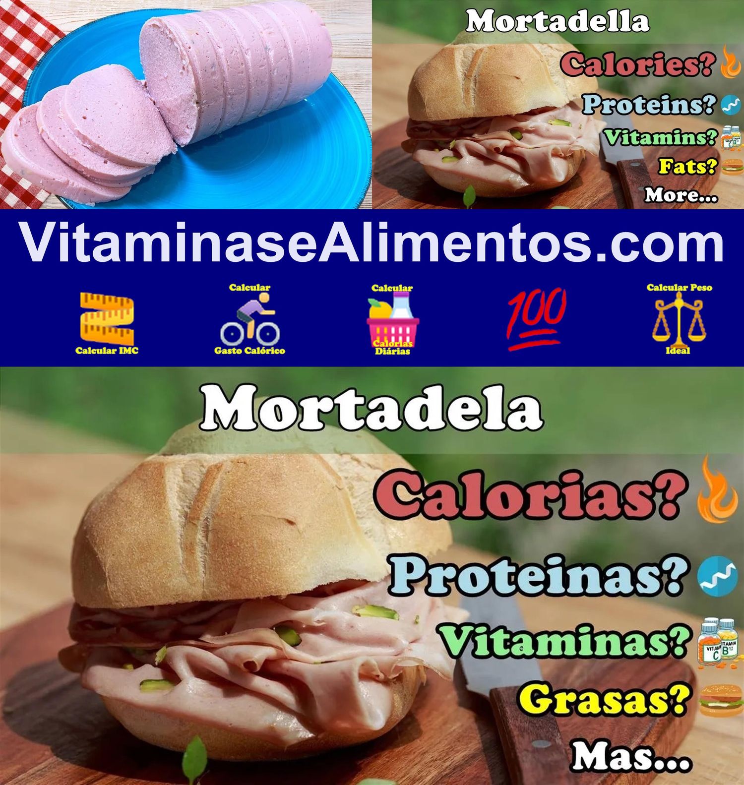 Valor Nutricional Mortadela light