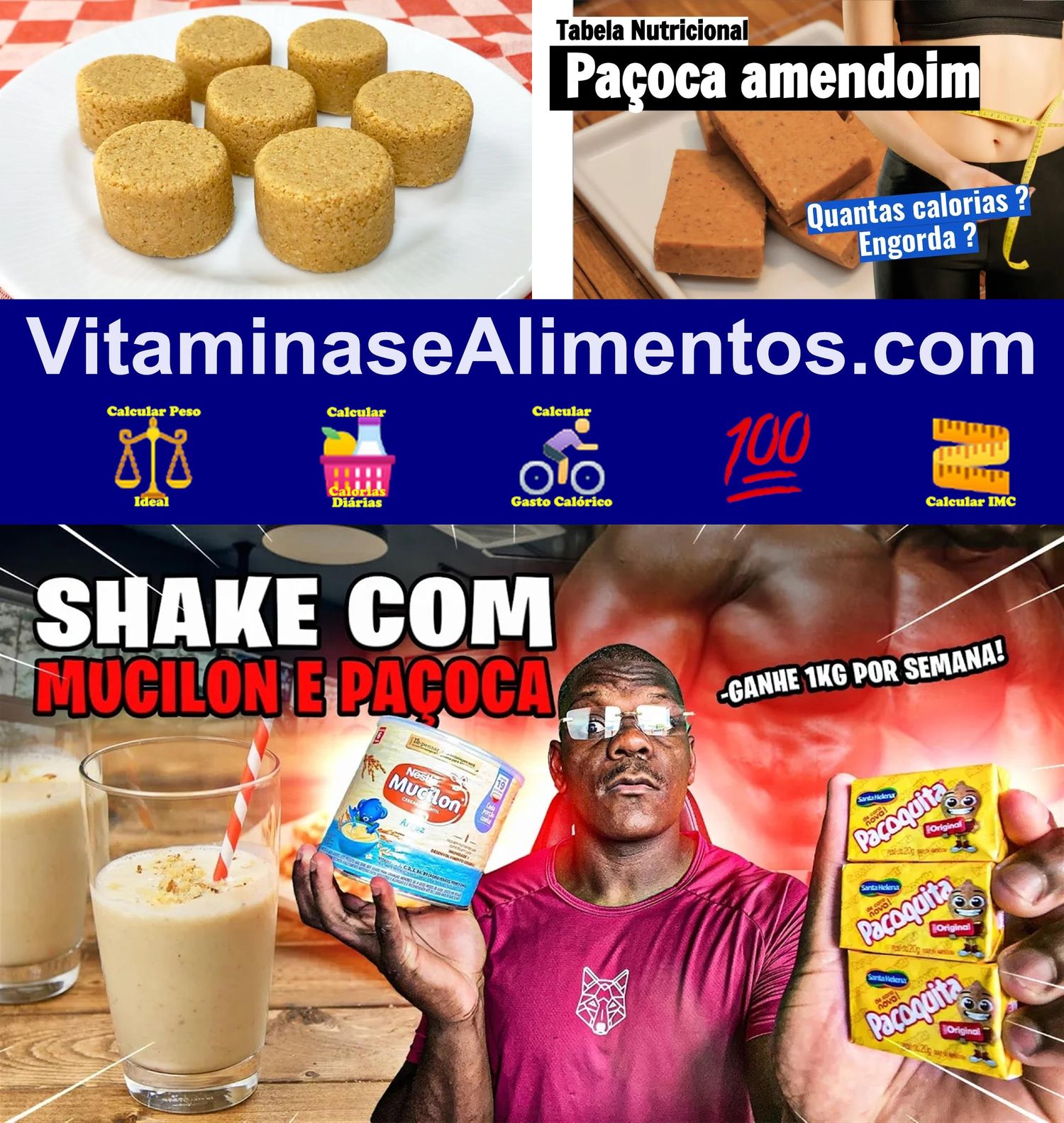 Valor Nutricional Paçoca