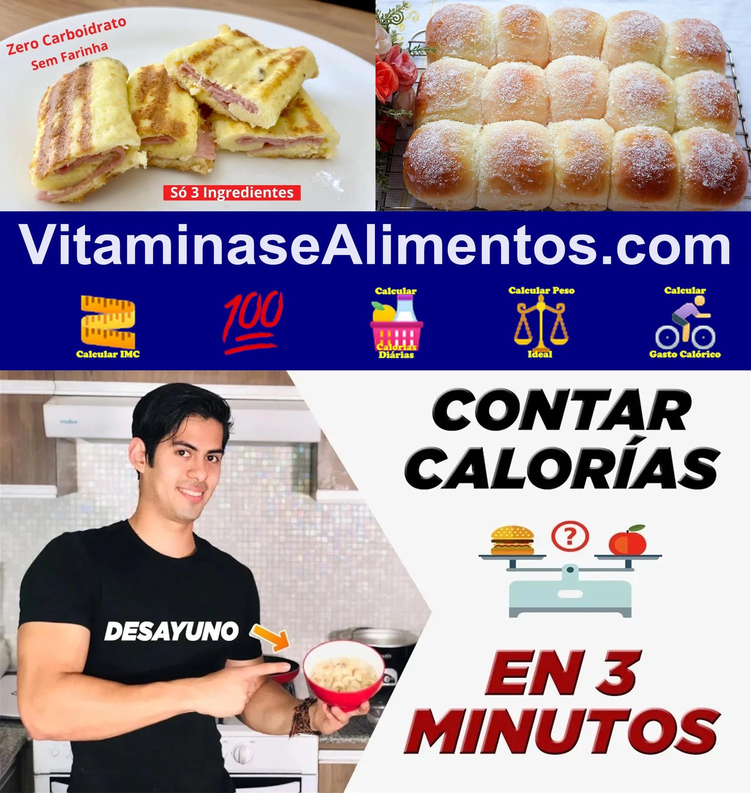 Valor Nutricional Pão doce