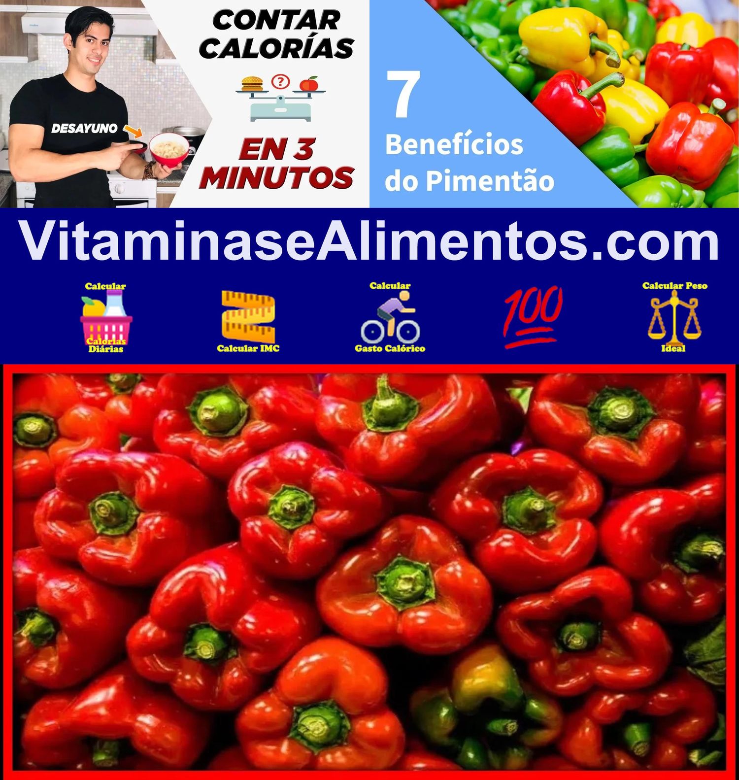 Valor Nutricional Pimentão