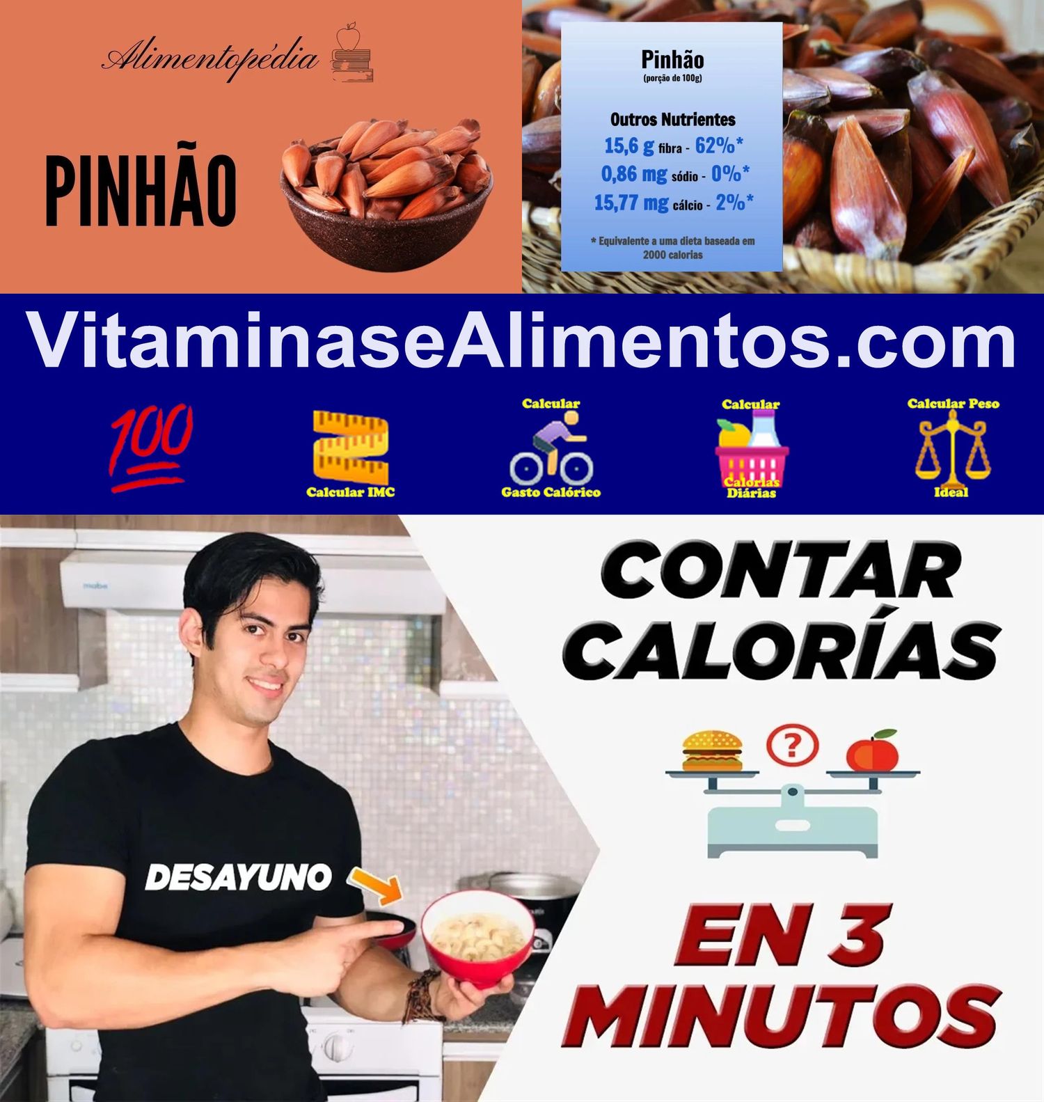 Valor Nutricional Pinhão