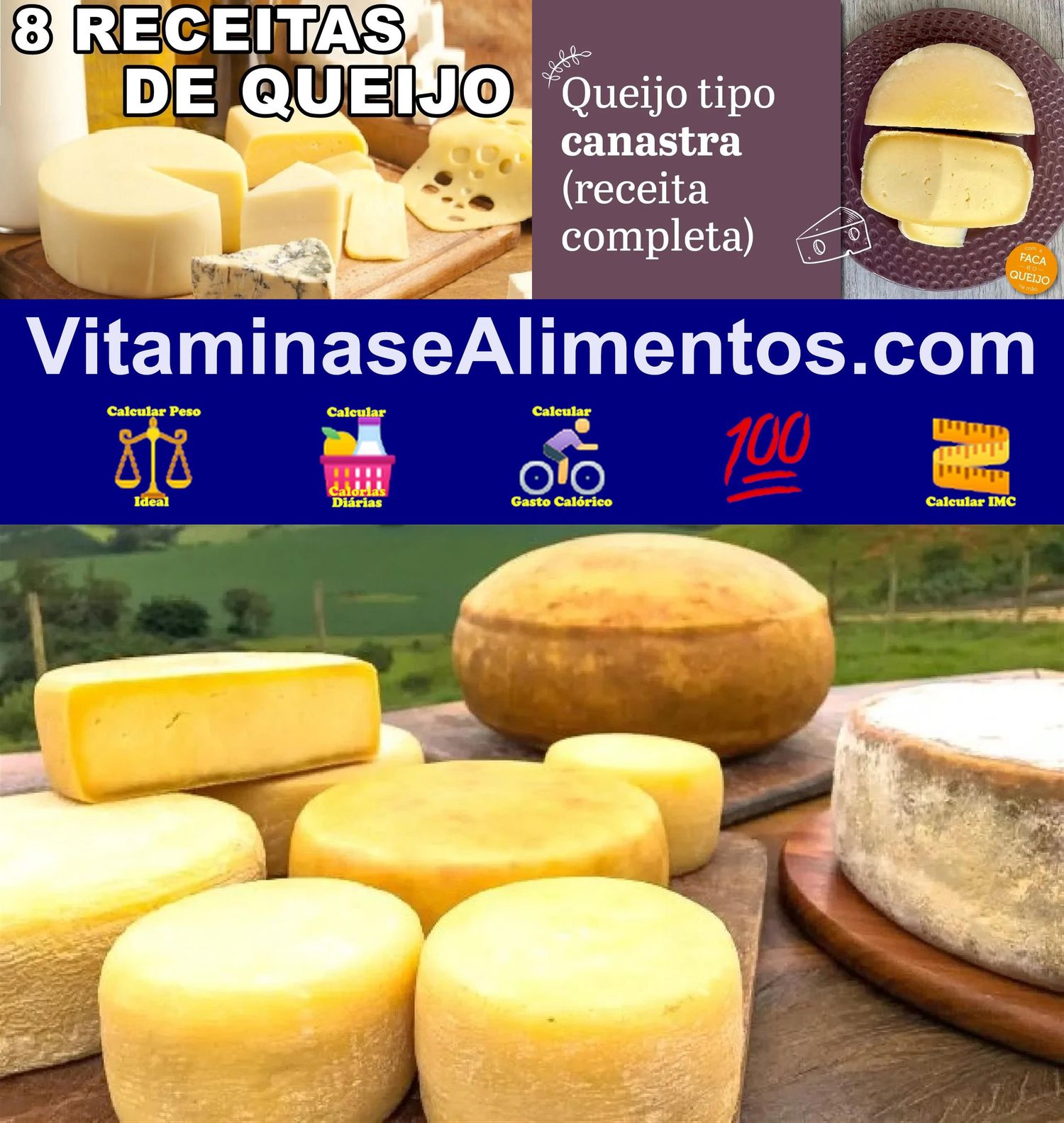 Valor Nutricional Queijo canastra