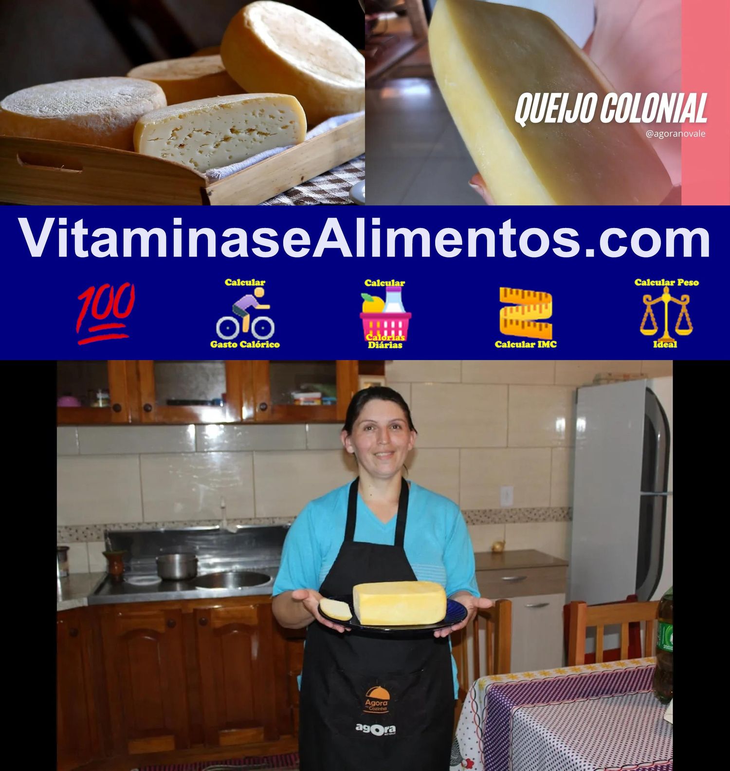 Valor Nutricional Queijo colonial