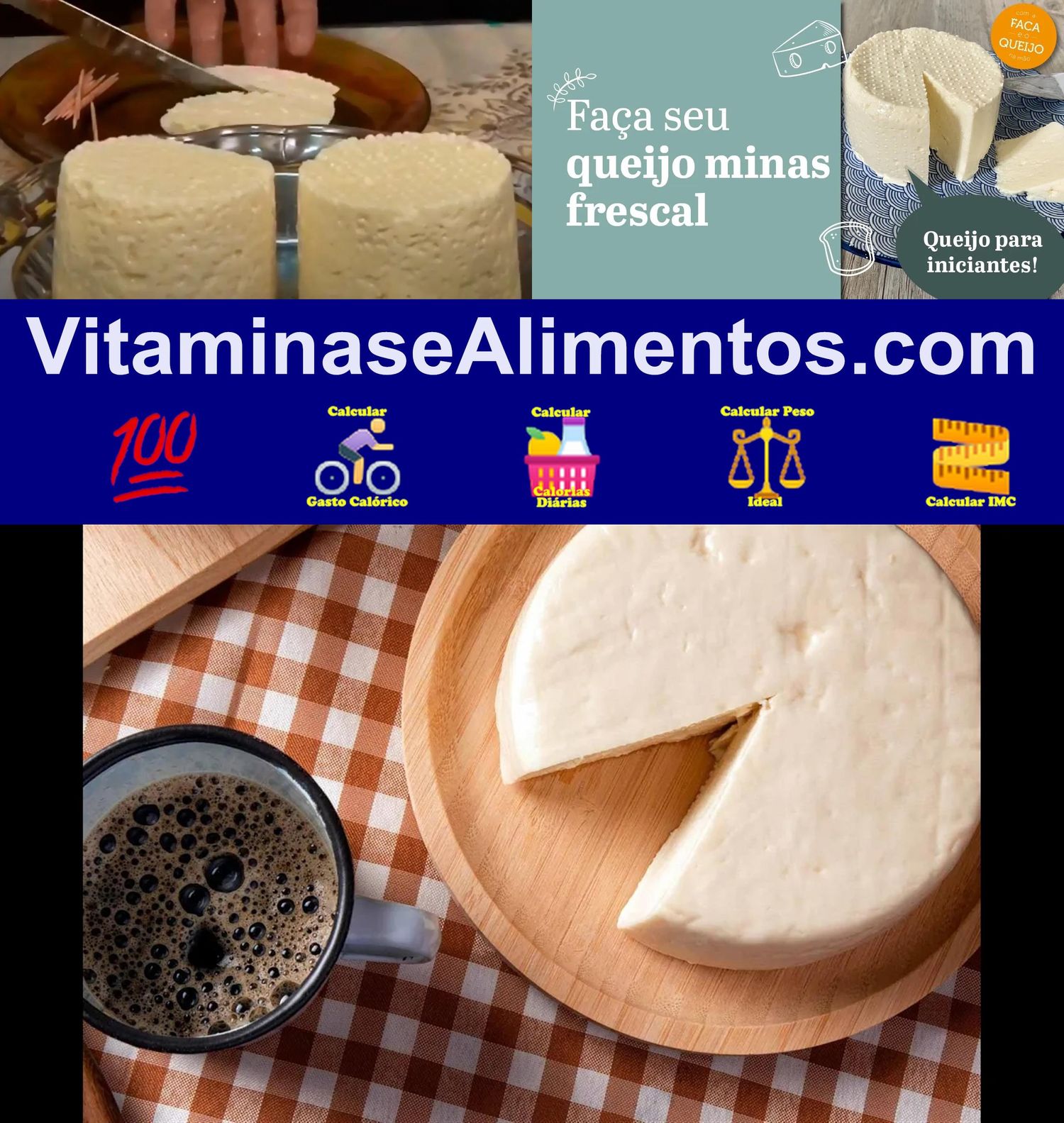 Valor Nutricional Queijo minas frescal