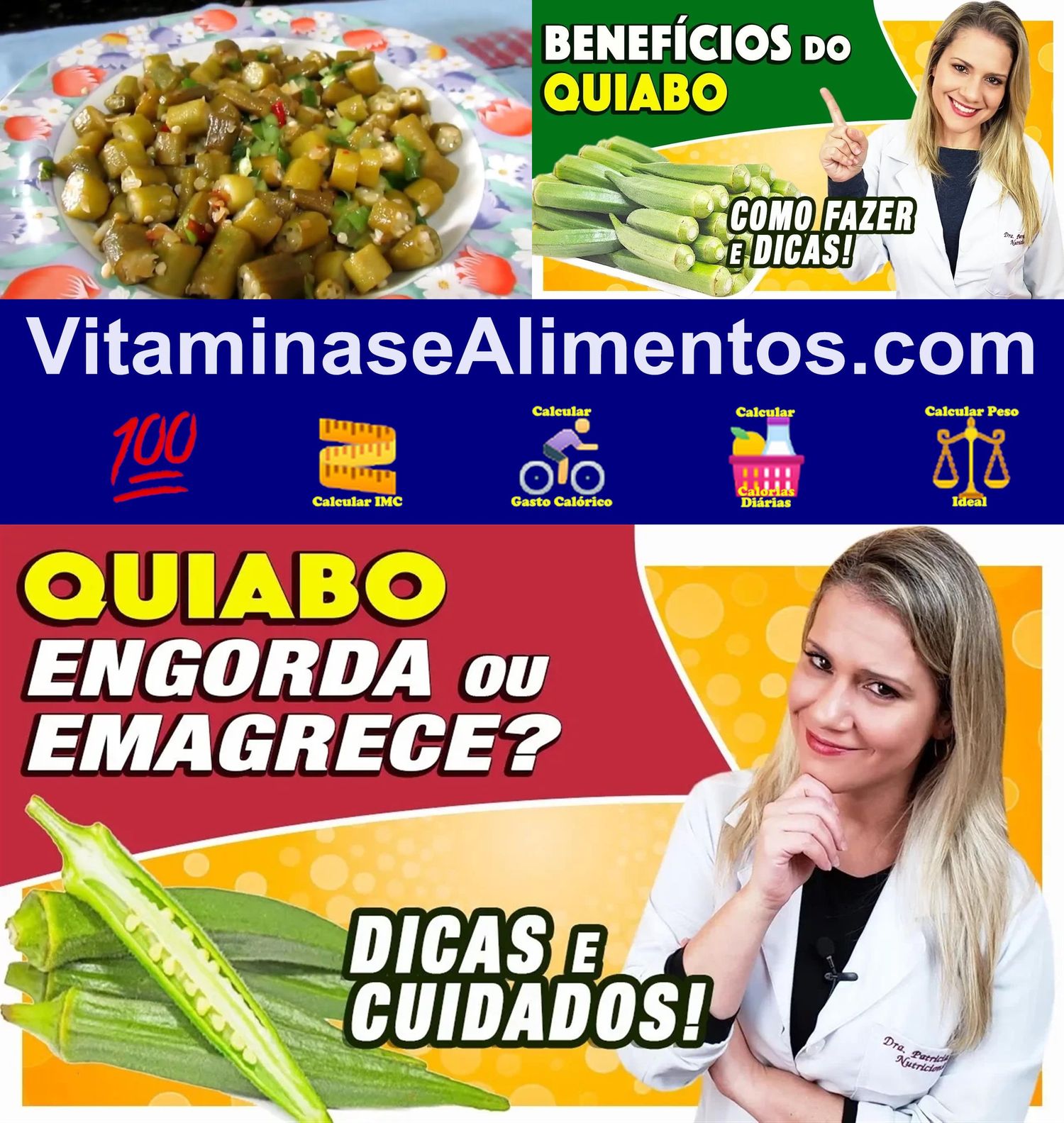 Valor Nutricional Quiabo