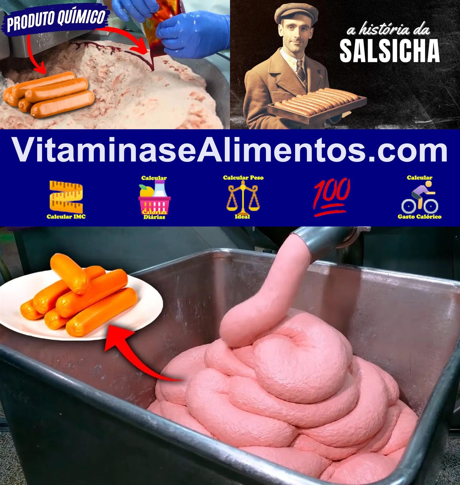 Valor Nutricional Salsicha