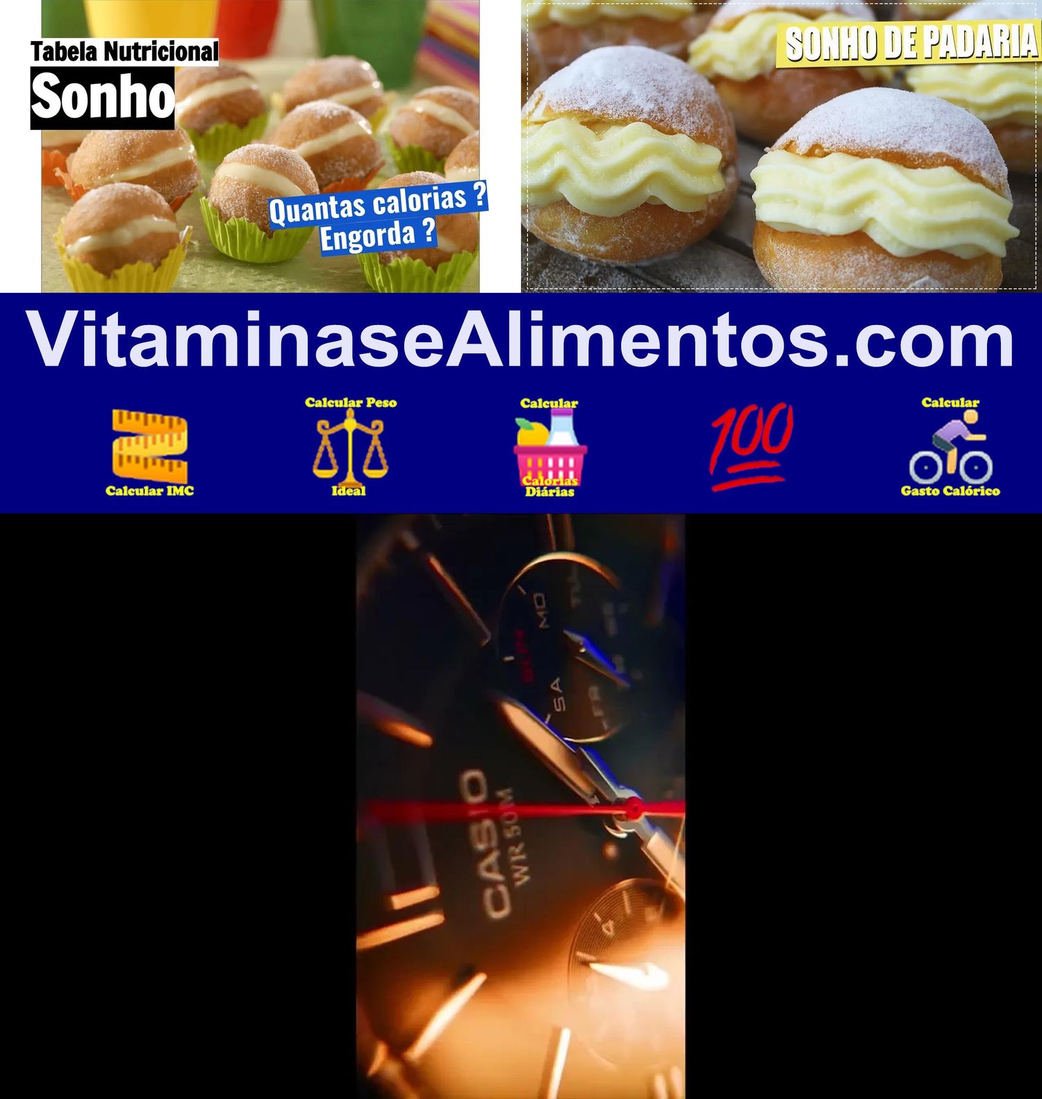 Valor Nutricional Sonho