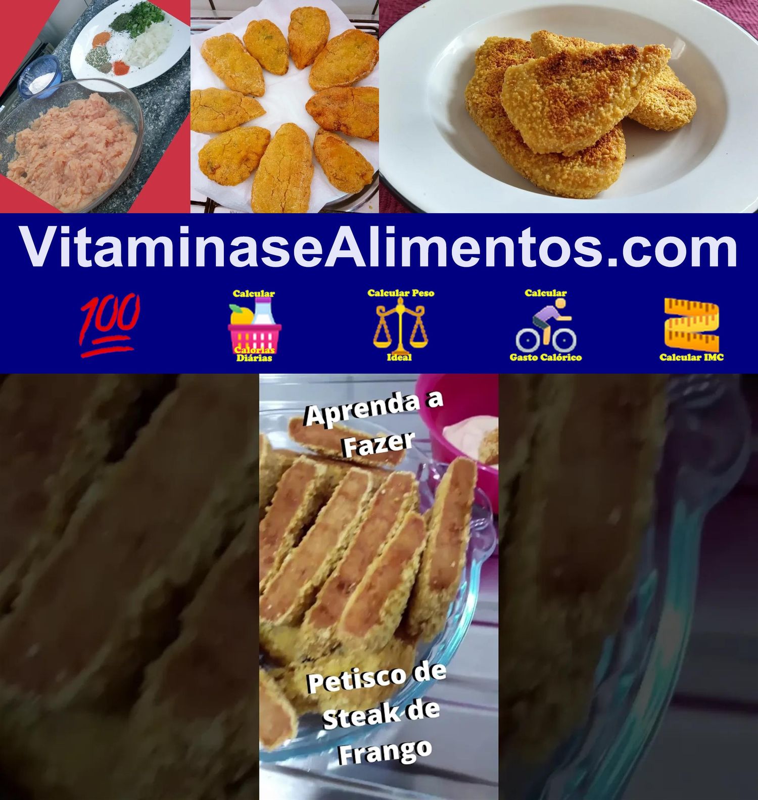 Valor Nutricional Steak de frango