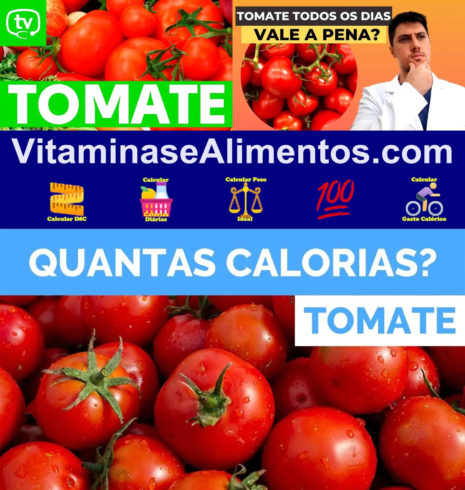 Valor Nutricional Tomate